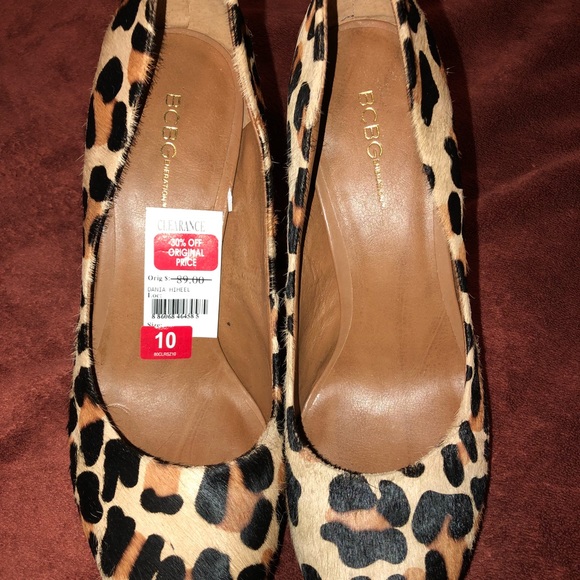 BCBGeneration Shoes - WOMEN’S BCBG LEOPARD PRINT HEELS